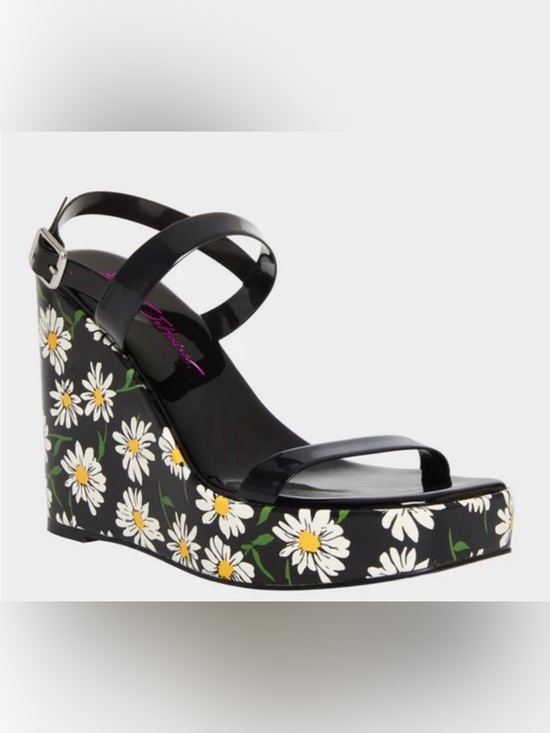 Betsey Johnson Shoes - EUC [Betsey Johnson] Landry Daisy Floral Platform Wedge Sandals Women’s Sz 6.5
